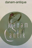 DTA 14 K Gold Ring mit rotem Stein