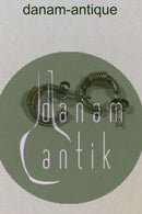 H Siersbøll Sterling Silver Earrings w/gold wire (シルバーピアス)