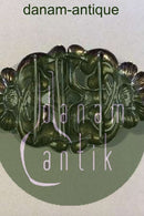 Dänische Jugendstil-Gürtelschnalle aus Silber mit Bernstein