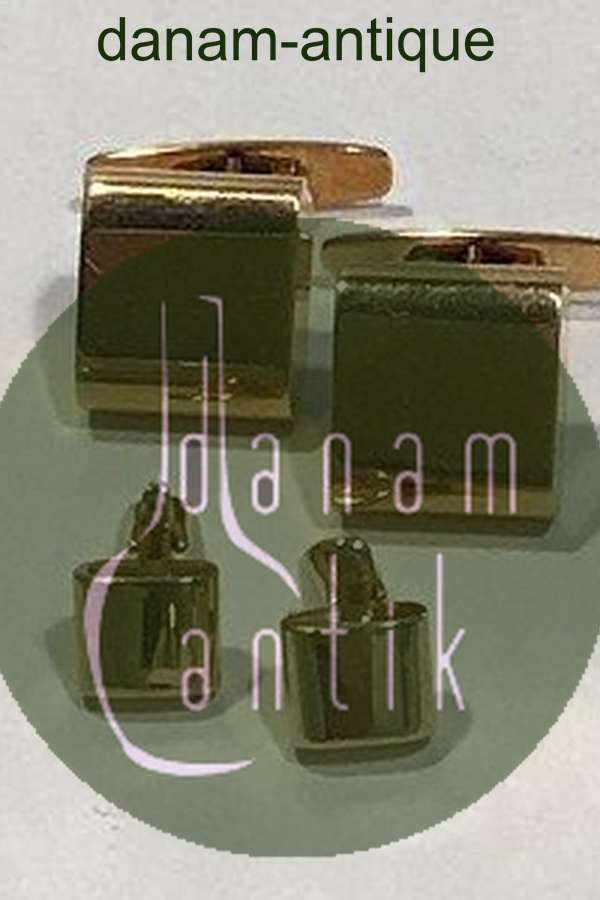 Hans Hansen 14 K Guld Manchet- og Krave-knapper