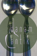 Lotus Silver/Steel Salad Serving Set W. & S. Sørensen