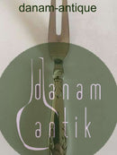 Delt Lilje Kødgaffel i Sølv og Rustfrit Stål Frigast