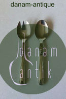 Cohr Dobbeltriflet Sølv 830S og Rustfrit stål Lille Salatsæt