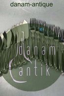 W&S Sørensen  Sølv Dobbeltriflet Fiskebestik 8 personer(16 dele)