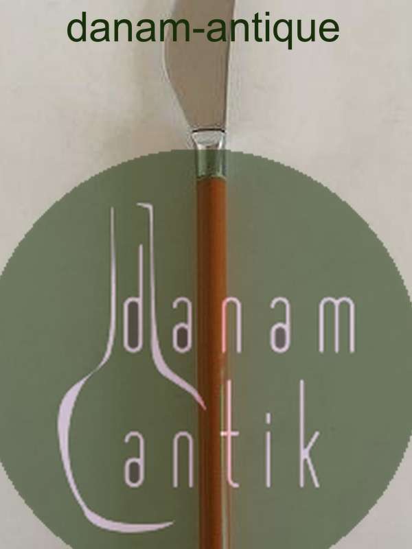 Hans Hansen Amalie Spisekniv med Orange Emalje Håndtag