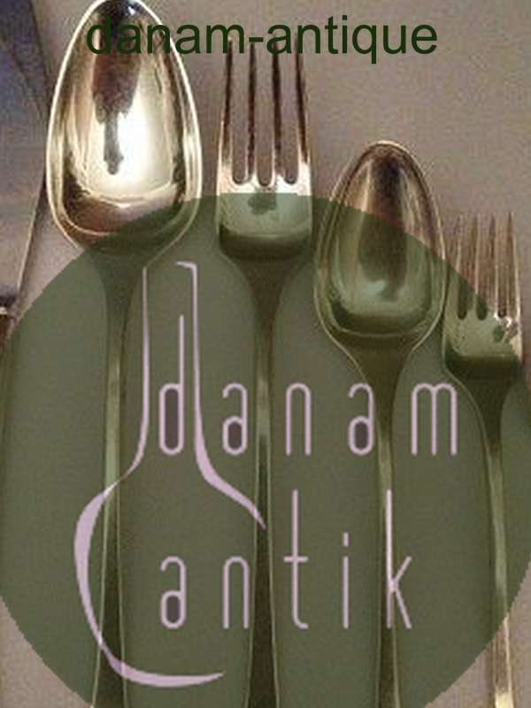 Hans Hansen Sterling Sølv Bestik Kristine 36 Dele Karl Gustav Hansen