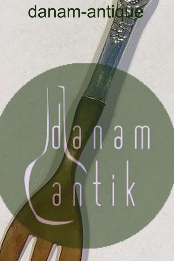 Evald Nielsen No 12 Sølv Salatgaffel med horn