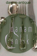 Set of Evald Nielsen Silver Lunch Flatware in No. 13 for 12 persons 48 pieces