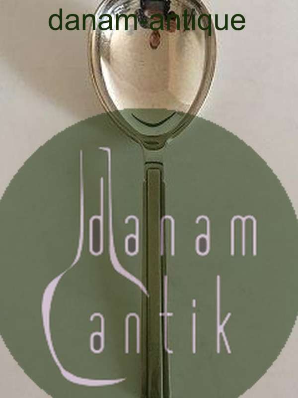 汉斯-汉森传家宝银质No 18纯银中号服务勺