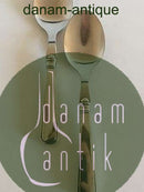 Cohr Olympia Silber Salatbesteck mit Stahlplatte