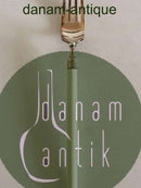 Hans Hansen Amalie Sølv Spise Gaffel med Hvidt Emalje Håndtag