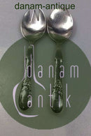 Evald Nielsen No. 16 Salatsæt i Sølv og stål