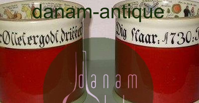 Par porcelænskrus fra Porsgrund, Norge,