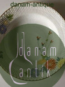 Royal Copenhagen Stel No 93 Asters Hvid Halvblonde m. Blomster og Guldkant Dyb Suppetallerken