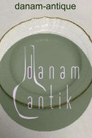 Royal Copenhagen Hvid Svejfet med takket guldkant (Stel 387 / Josephine) Dyb tallerken No 1617