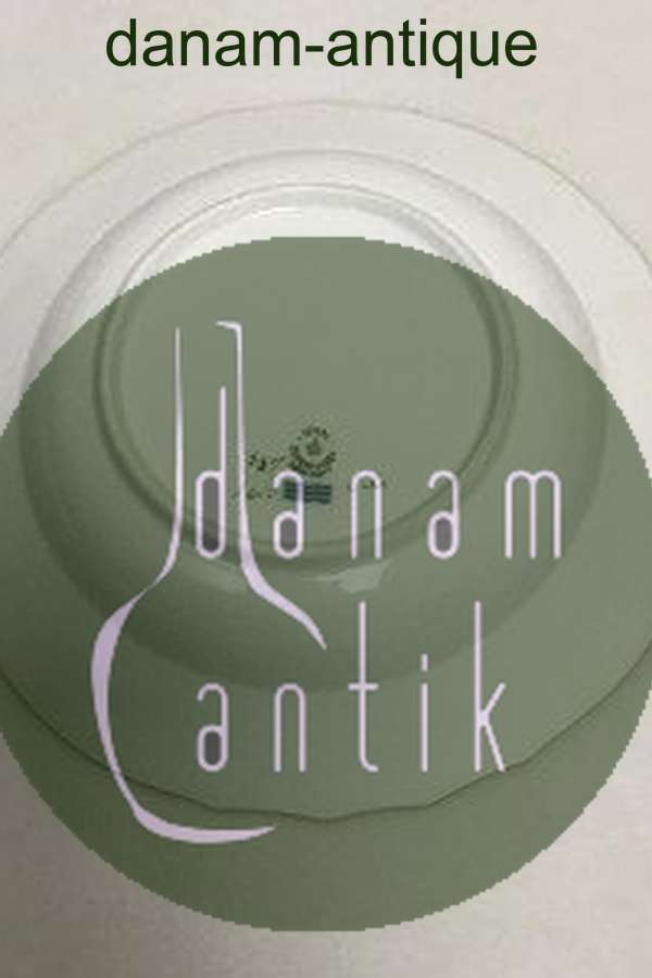 Royal Copenhagen Hvid Svejfet med takket guldkant (Stel 387 / Josephine) Dyb tallerken No 1615