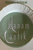 Royal Copenhagen Hvid Svejfet med takket guldkant (Stel 387 / Josephine) Dyb tallerken No 1614