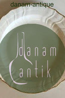 Royal Copenhagen Round Serving Platter White Curved with serrated Gold edge (Pattern 387 / Josephine) No 1564