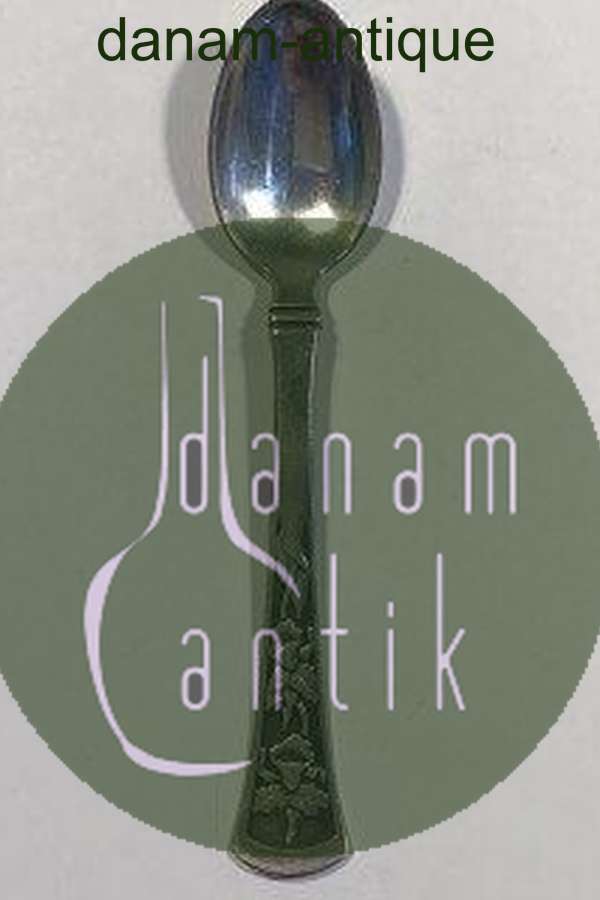 Orchidee Silber Kaffeelöffel Horsens Sølvsmedie