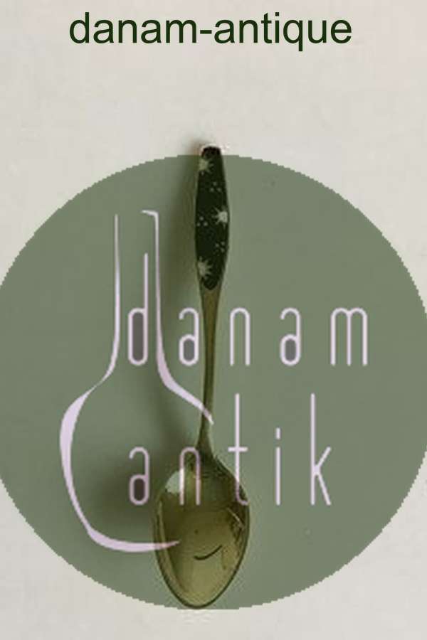 Forgyldt Sukkerske i Sølv og Emalje fra Frigast