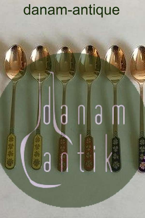 ELA Denmark モカシン スプーン 6本セット（ゴールドプレート