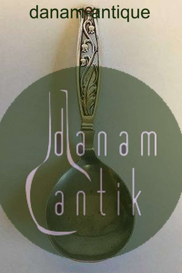 Sølv Serveringsske med laf af rustfrit stål