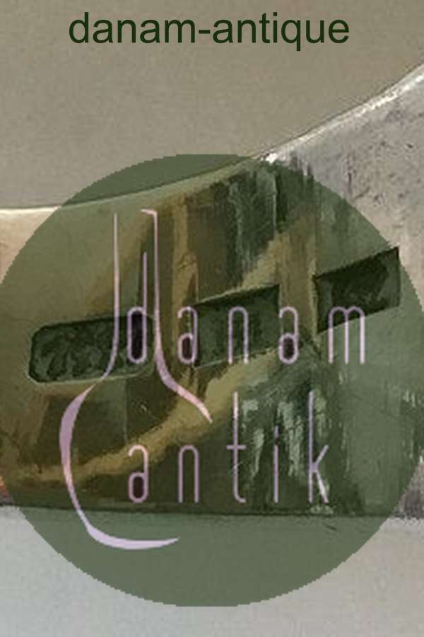 Stor Tidlig Forgyldt Serveringsske i 13 lødig sølv