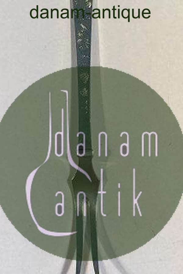 Hans Hansen Arvesølv 12 m gravering Sterling Sølv Pålægsgaffel