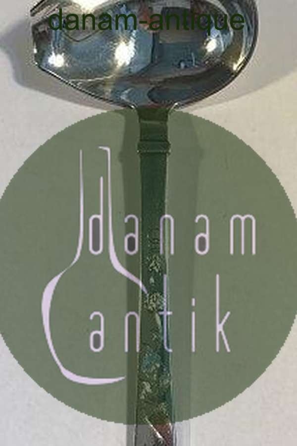 Hans Hansen Arvesølv 12 m gravering Sterling Sølv Sauceske L 17.5 cm