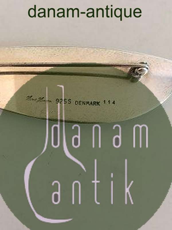 Hans Hansen Sterling Sølv Broche No 114