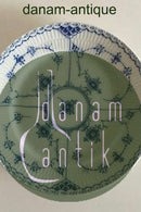 Royal Copenhagen Blauer geriffelter Teller mit halber Spitze Nr. 620