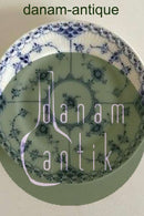 Royal Copenhagen Blauer geriffelter Teller mit halber Spitze 15cm