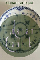 Royal Copenhagen Blauer geriffelter halber Spitzenteller 14cm alt