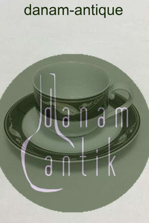 Royal Copenhagen Magnolia, Black Coffee Cup and Saucer 072/073