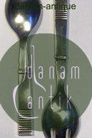 Georg Jensen Sterling Sølv Relief Salat Sæt No 133