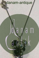 Georg Jensen Sterling Sølv Halskæde med Moonlight Grape Vedhæng Onyx, Stort