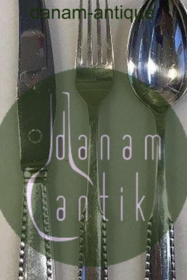 Georg Jensen Sølv/Sterling Sølv Perle  Vintage Frokost bestiksæt 12 pers (36 dele)