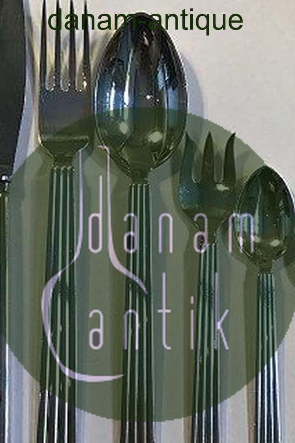 Georg Jensen Sterling Silber Bernadotte Tafelservice für 12 Personen (72 Teile)