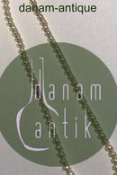 14Kホワイトゴールド製ボールクラスプ付きパールネックレス(JKa)