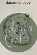 Royal Copenhagen Blauer geriffelter halbmondförmiger Teller Nr. 559