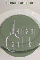 Royal Copenhagen Hvid Flora Danica Perlestel Rundt fad No 3524