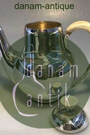 F Hingelberg Sterling Sølv Kaffekande m knop og hank af ben