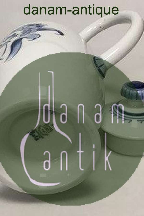 Bing & Grøndahl Jubilæumsstel / Blå Nellike Kaffekande