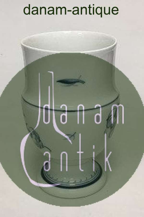 Bing & Grøndahl Jubilæumsstel / Blå Nellike Vase