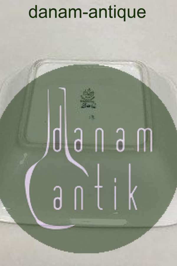 Bing & Grøndahl Jubilæumsstel / Blå Nellike Firkantet skål