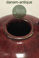 Royal Copenhagen Stentøjsvase af Patrick Nordstrøm i Sang de boeuf tidlig no s-579