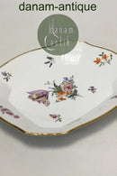 Royal Copenhagen Fuld Saksisk Blomst rektangulært fad No 1717