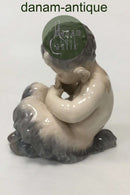 ロイヤルコペンハーゲン パンパイプを吹くファウヌス像 No 1736