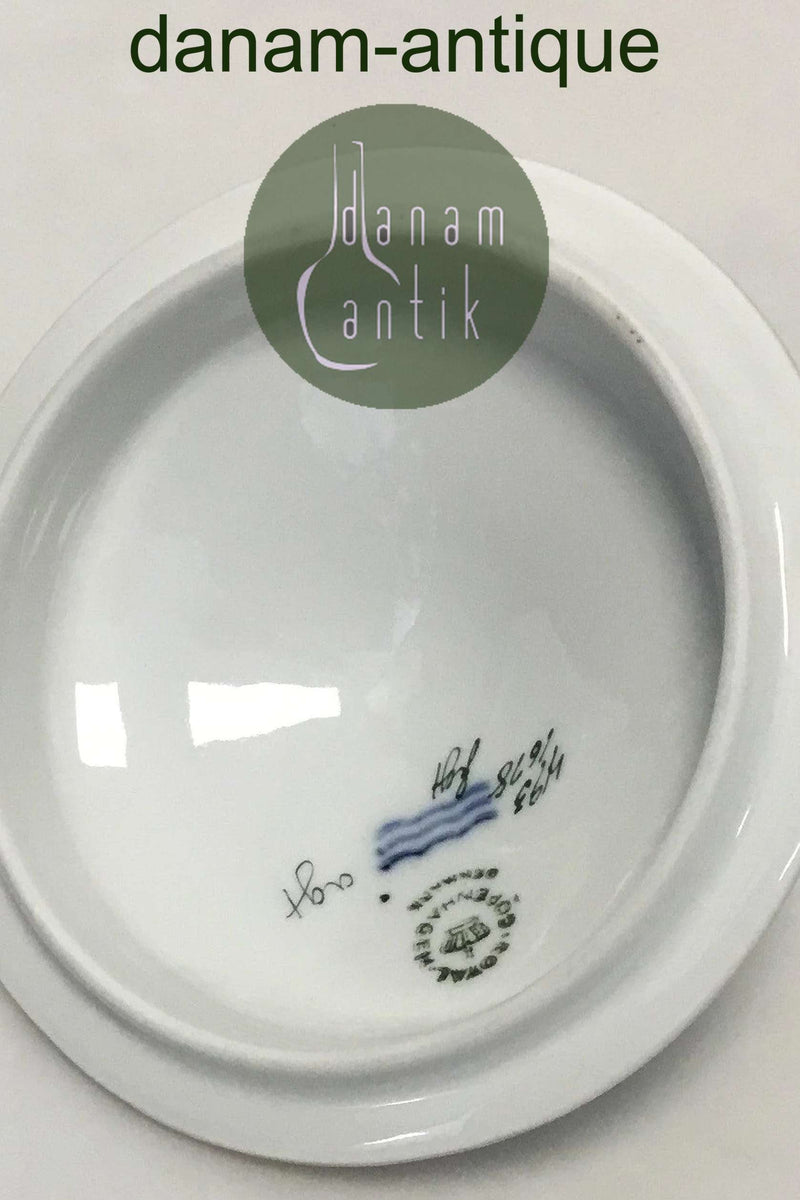 Royal Copenhagen Let Saksisk Blomst Låg til sukkerskål No 1678