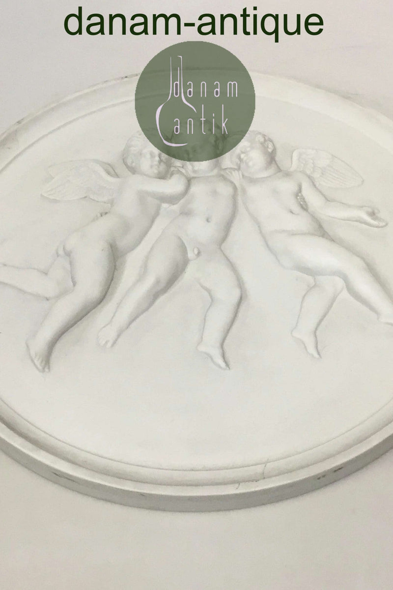 Royal Copenhagen Biscuit Platte Tre Svævende Engle No 89